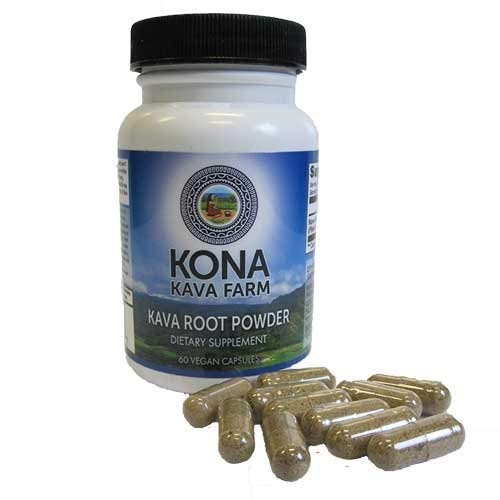 Akar Kava Hanya Premium Capsules 124; Kava Root Extract Powder Capsules 10% Kavalactone 124; Kava Root Suplemen untuk Relaxation (60 kapsul)