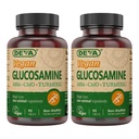 DEVA Vegan Glucosin - MSM- CMO & Suplemen Turmeric - Gluten Free Plant Berdasarkan Suplemen Nutrisi - 90 Tablet (Paket 2)
