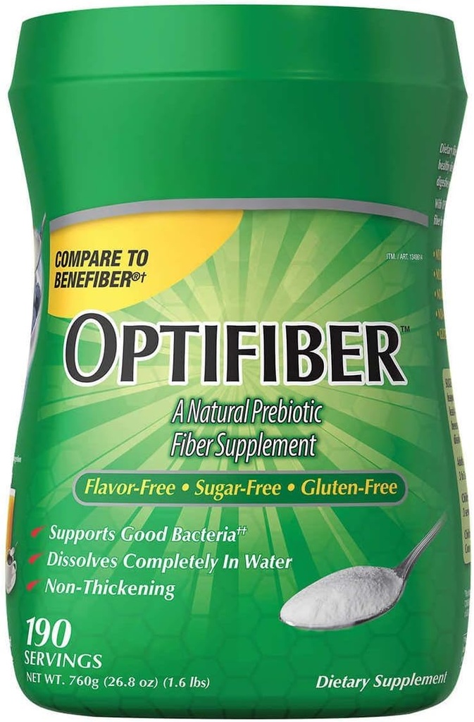 Optifibe 'r powder by Kik- Iand, Fiber Suplement, 25.6 oz (190 Servings)
