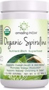 Amazing India Organic Spirulina Powder (Non- GMO) 16 oz (454 gma) - Mendukung Regenerasi Sel, Kesehatan Imune, Detoksifikasi & Overall Health *