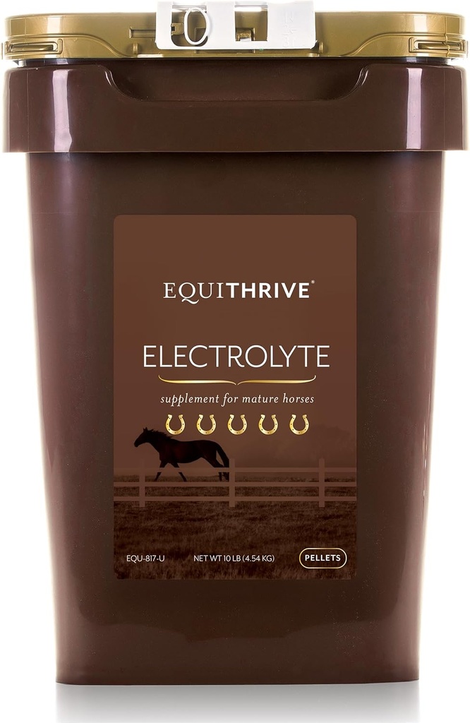 Equistrive Horse Electrolite Pellets, Vitamin and Mineral Supplemen, Equine Feed Supplies for Training and Competition, 10 lbs, 50 Day Suppply