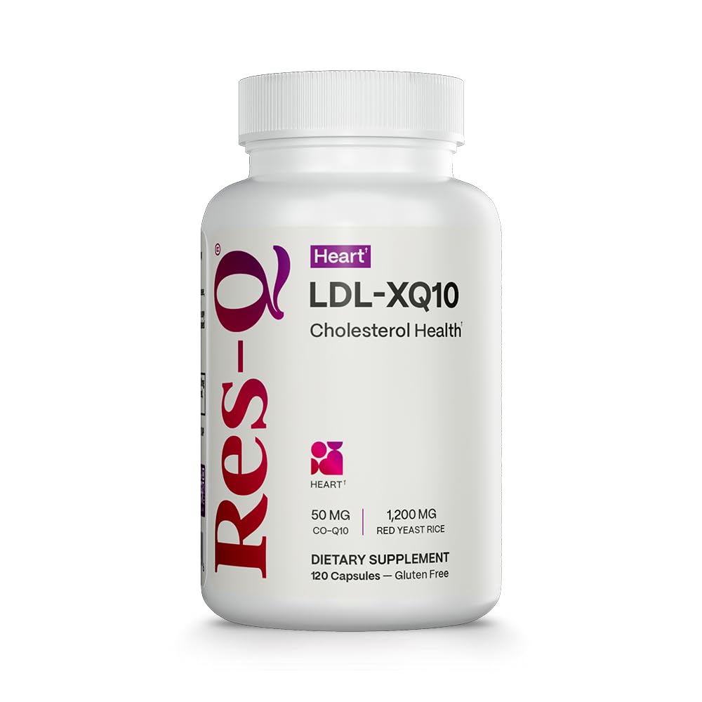 Res-Q LDL- XQ10 (sebelumnya LDL-X) Red Yeast Rice dan Suplemen CoQ10, 120 Kapsul