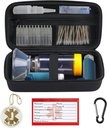 You Know Carrying Case for Asma Inhaler, Inhaler Spacer for Dewata and Chilks, Mask, Inhaler Holder with Asthma Warning Label and Medical Carainer (Case Only) (Black)