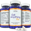 Dirobi Eat Anything Xylose Isomerase Fruktosa Malymes Enzymes, FODMAP Suplement, Digevitable Enzymes for Better Laktosa, Fat, Protein & Carbohydgate Disules Gas & Bloating Relief 60 Capsules