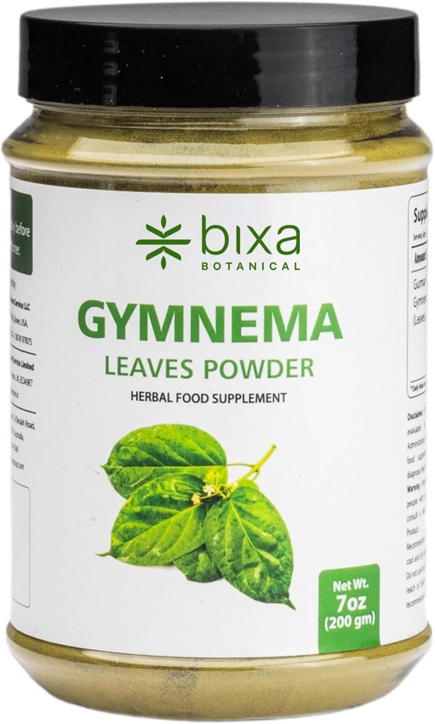 Bixa BOTANICAL Gymnema Leaf Powder (Gudmar, Shardinika) 7 Oz / 200 GRM 124; Digetical Stimulant 124; Natural Herbal Suplemen