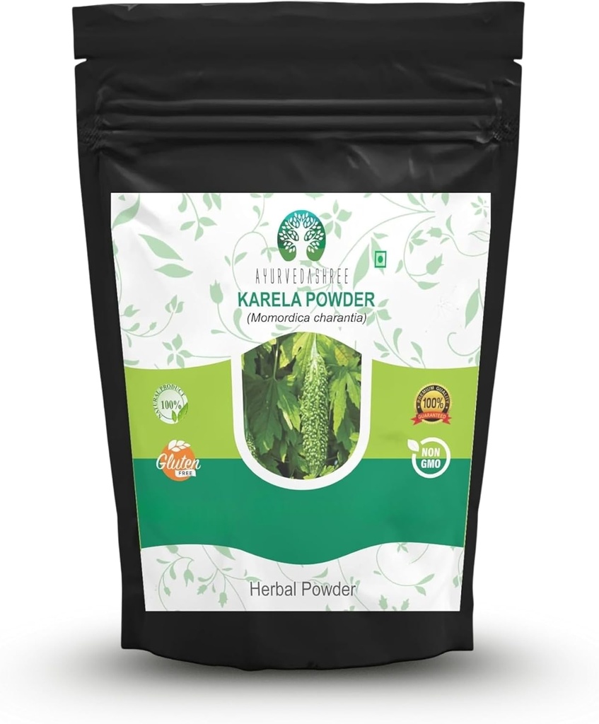 Bitter Melon Powder 200 Gm I Momordica Charantia / Karela Fruit Powder I Ayurvedic procies I Dukung Fungsi Hati I Herbal Suppplemen I Supports Skin and Stomach