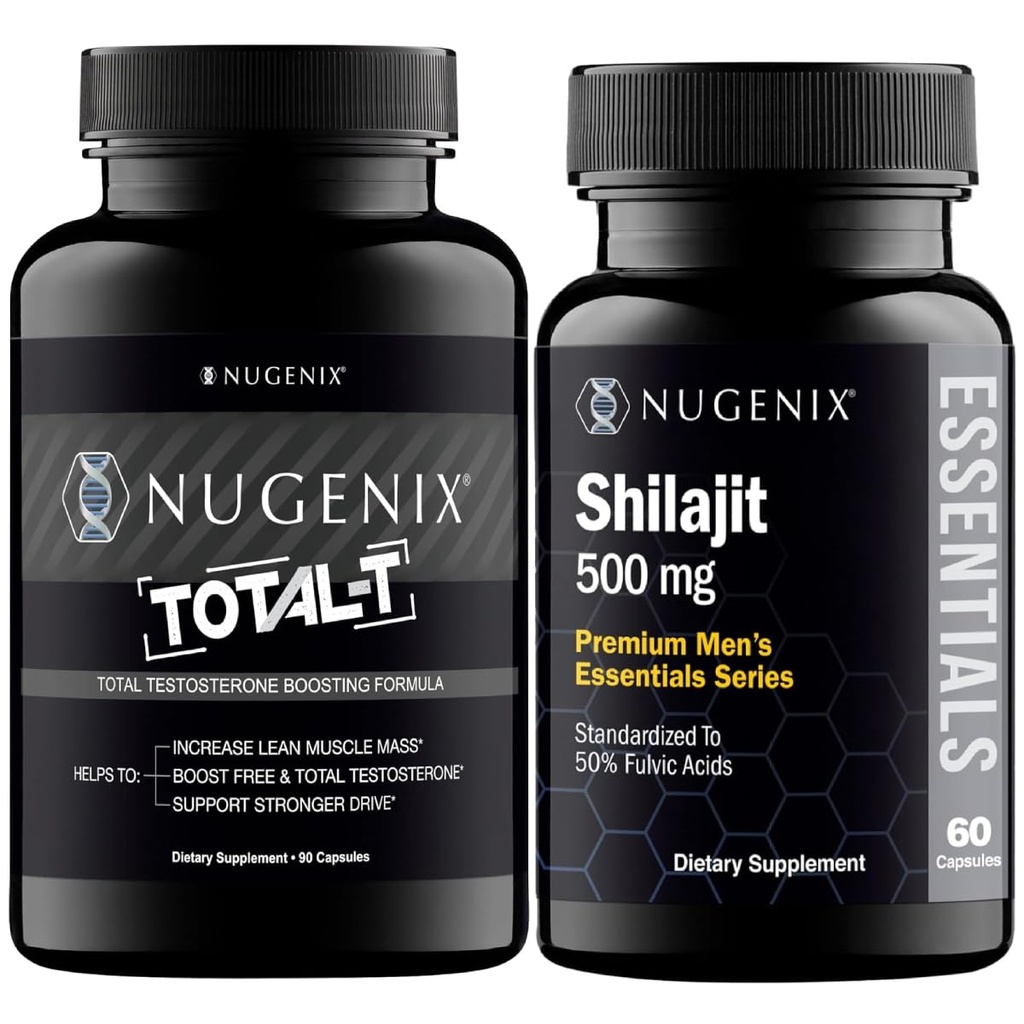Nugenix Essentials Shilajit dan Totall-T Testosteron Booster untuk Pria