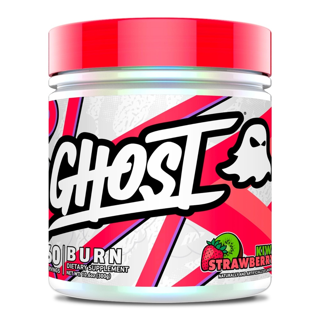 GHOST Burn Weight Management Powder, Kiwi Strawberry (60 Servings) - Metabolisme & Energy Sugar-Free, Vegan