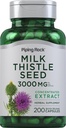 Piping Rock Milk Thistle Supplement 126; 200 Capsules 124; Konsentrasikan Herbal Extract 126; Non-GMO, Gluten Free
