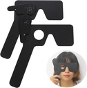 2 Pack Ophthalmic Eye Occluder untuk Ophtalmologists, Optometrists dan Orthoptists Mata Exam Tool (Hitam)