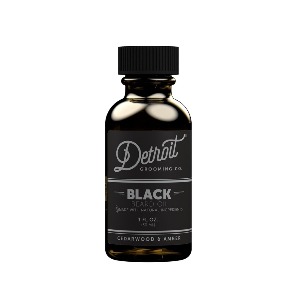 Detroit Grooming Beard Oil 124; Hydrating & Nemula dengan Vitamin 124; Cedarwood & Amber (1 oz)