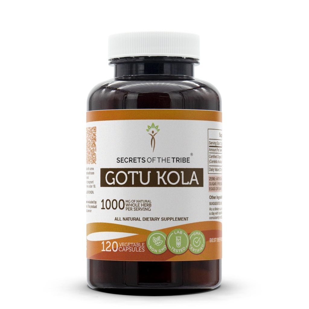 Rahasia Suku Ganda Kola 120 Capsules, 1000 mg, Gotu Kola (Centella Asiatica) Rim Herb (120 Kasules)
