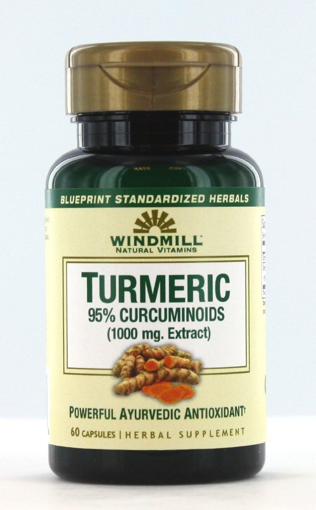 Windmill Turmeric 95 Percent Curcuminoid 1000 Mg Capsules - 60 Ea
