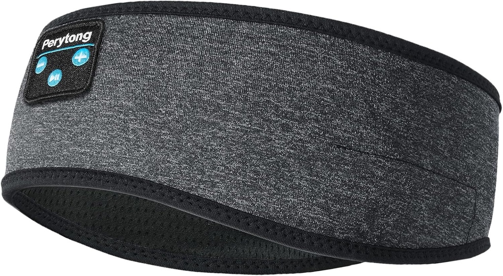 Headphone Perytong Tidur, Headphone Nirkabel Headband Bluetooth, Earphones Tidur untuk Side Sleeper, Headband Musik Elastic, Eye Wireless Mask Gadgets Gifts for Men Women