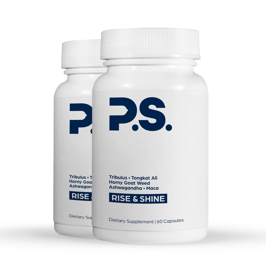 PS Natural Testosteron Booster for Men - Premium D3 dan Zinc Suplemen untuk Men with Tribulus, Horny Goat Weed, and Tongkat Ali - Test Booster and Energy Suplemen (120 Capsules)