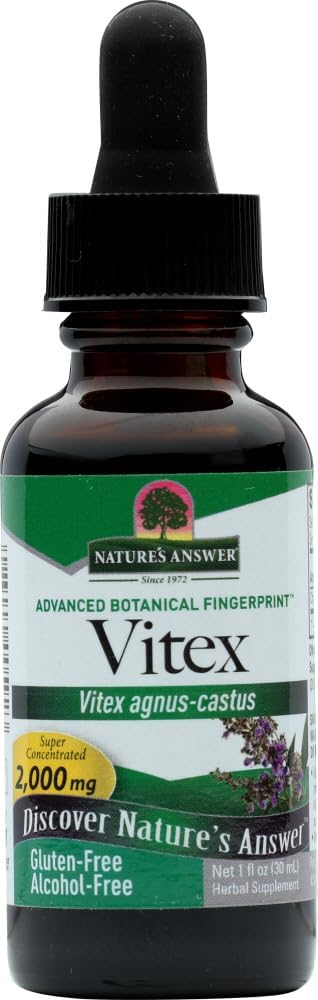 Nature 's Respon Vitex Berry Free 1 Ounce (2 Pack) Alag 124; Dukung Perempuan Hormonal Keseimbangan 124; Mensural Mendukung Menophise & Fertilitas Suplemen