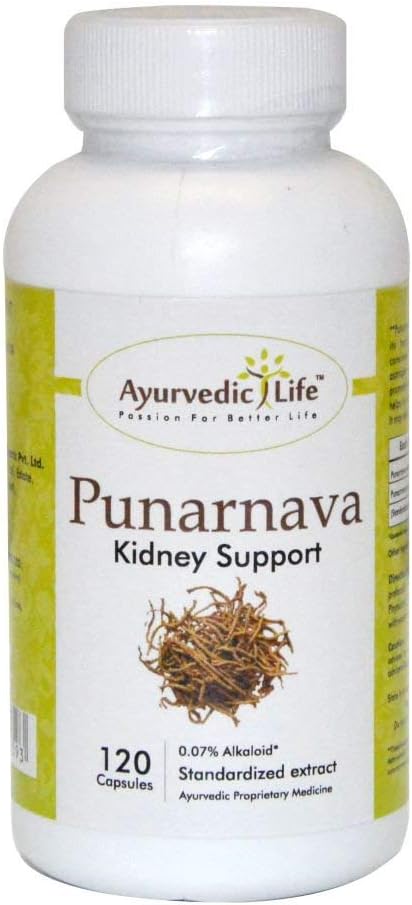Herbal Punarnava Capsules 350mg Capsules, Natural, Supports Ginjal Fungsi, Gut Health & Healthy Diustable -120 Count