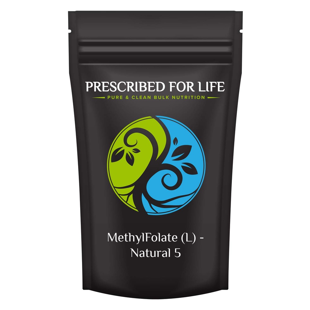 Prescripted For Life Metil Founder Powder 124; Bioavable Folic Acid untuk Dukung Brain Health 124; Murni bubuk Vitamin B9 Pendukung Perempuan & Men (1 oz / 28 g)