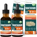 Shatavari Ekstraksi Hormone Harmony Drops for Women Estrogen Saldo, Red Clover, Dong Quai & Black Cohosh Supplemen Menopause, PMS Dukung W / Wild Yam, Vitex Berry. 4 oz