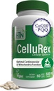 Health Thru Nutrition CoQ10 plus PQQ dan Red Spinach 124; Cellurex 124; Cellular Optimizer for Brain Circulation Energy dan Mitokondria Fungsi Dukungan: 124; Sertifikasi Vegan 124; Non-GMO (Paket 60)