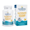 Nordic Omega Ultimate in Fish Gelatin, Lemon Flavor - 60 Soft Gels - 1280 mg Omega-3 - Tinggi-Potency Fish Oil Suplemen - EPA & DHA - Promes Brain & Heart Health - Non-GMO - 30