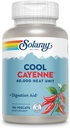 SOLARAY Cool Cayenne Pepper 40.000 HU, Cayenne Pepper Capsules, Disules Aid, Bio- Cool Progress, Lab Verified, 60- Day Money-Back Garansi, 90 pelayan, 180 VecCaps