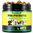 Progres for Dogs - Pra & Probiotic Digetical Treats for Dog, Duck Health, Seasonal Allergies, Itchy Ears, Dog Suplement Soft Chews, Immune Fungsi Dukungan untuk Dogs - 120pc / Duck Flavor