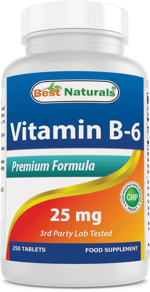 Terbaik Vitamin B-6 25 Mg Tablet, 250 Count