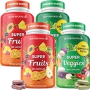 Superfood Fruit and Veggie Supplement - Buah dan Veggie Capsules 100% Whole Super Fruit and Super Vegetable Suplemen & Vitamin, dengan Olive Leaf (720 Cacah (Paket 4)