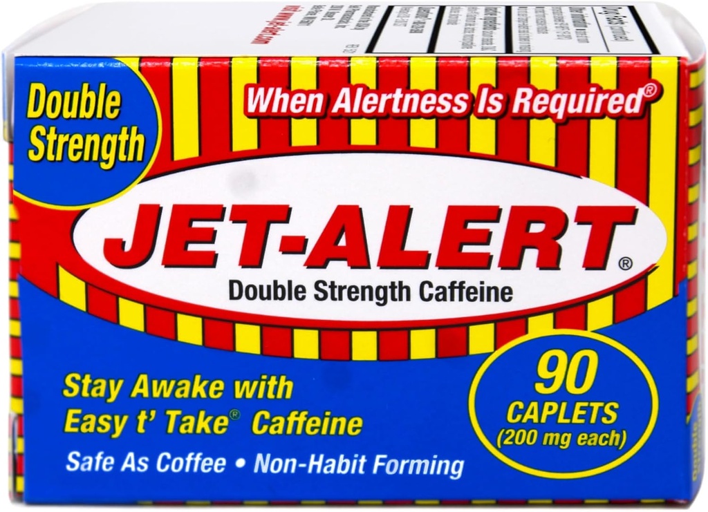 Peringatan Jet Alert Double Power Aid Caplets, 20mg-90 Nilai Ct Packs (12)