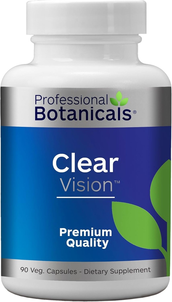Bhatiicals Profesional Clear Vision Eye Vitamin - Lutein, Hobxanthin Supports Eye Strain, Dry Eyes, dan Vision Health - 90 Vegetarian Capsules