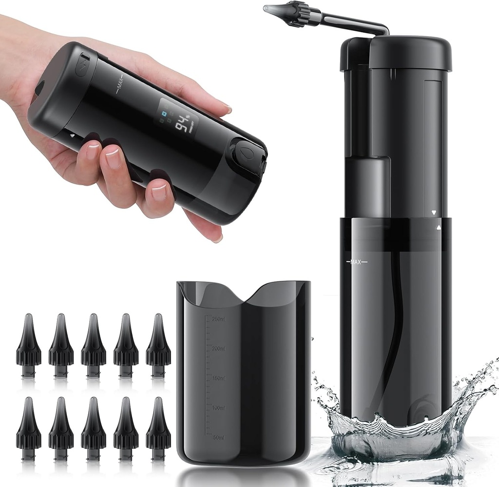 Ear Wax Removal - Electric Ear Cleaner, Ear Cleaning Kit dengan 5 Pressure Modes, Safe and Effective Ear Cleaning Tool, Ear Irrigation Flushing System dengan USB Rechargable