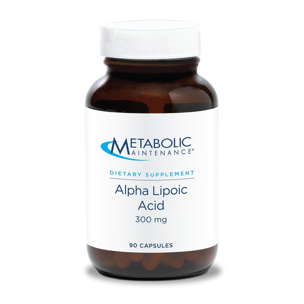 Pemeliharaan Metabolik Alpha Lipoic Acid - 300mg Suplemen ALA - Dukungan Antioksidant untuk Kesehatan Nerve + Liver (90 Kapsul)