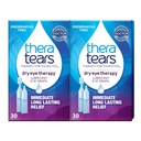 TheraTears Dry Eye Therapy Lubricating Eye Drops for Dry Eyes, Preservative Free eye drops, 30 Single- Gunakan Vials (2 Pack)
