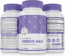 SERINI- MAX - 5- HTP Mood Supplement + Calcium - Dupport Cry & Peadeous State of Mind - Boost Serotonin, 5HTP 200mg for Stress Management & Sleep Supplemen - 60 Capsules