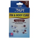 API FIN & BODY CURE Freshwater Fish Powder Medication 10- Count Box