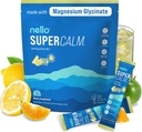 Nello Minuman Supercalm Mix - Ashwagandha KSM 66, Magnesium Glycinate & L-Theanine Suplemen, Vitamin D3 - Ashwagandha Root Extract - Fokus dan Dukungan Relaksasi (20 Paket Perjalanan) - Lemon Lime