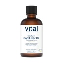 Nutrients Vital - Ultra Pure Cod Liver Oil 1025 (Farmasi Tingkat) - 100% Murni Norwegia Cod Liver Oil - 200 ml per Botol