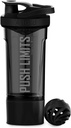 Artoid Mode Fitness Workout Olahraga Protein Shaker Bottle 24- Ounce, Dual Mixing Technology with Shaker Balls & Mixing Grids Included, Twist and Lock Protein Box Storage Included