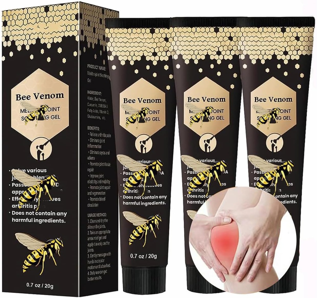 Bee Venom Relief Cream, Joint & Muscle Sooting Bee Venom Cream, Newzealand Bee Venom Gel (B)