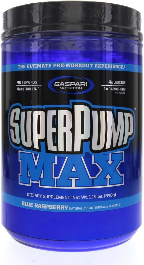 Nutrisi Gaspi SuperPump Max Blue Raspberry Ice - 1.41 lbs