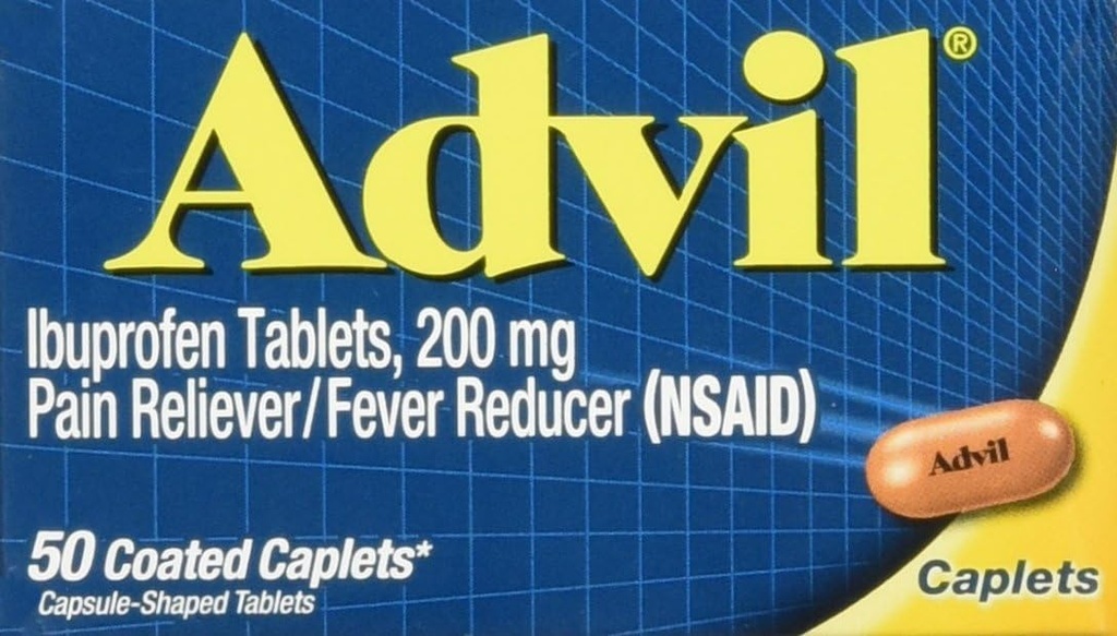 Advil Caplets, 200mg, 50 ct