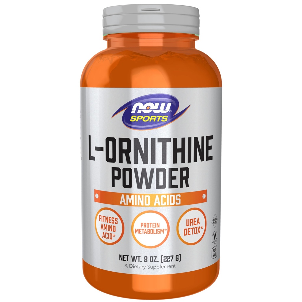 NOW Foods Sports Nutition, L- Ornishy Powder, Protein Metabolism * dan Urea Detox *, Amino Acids, 8- Ounce