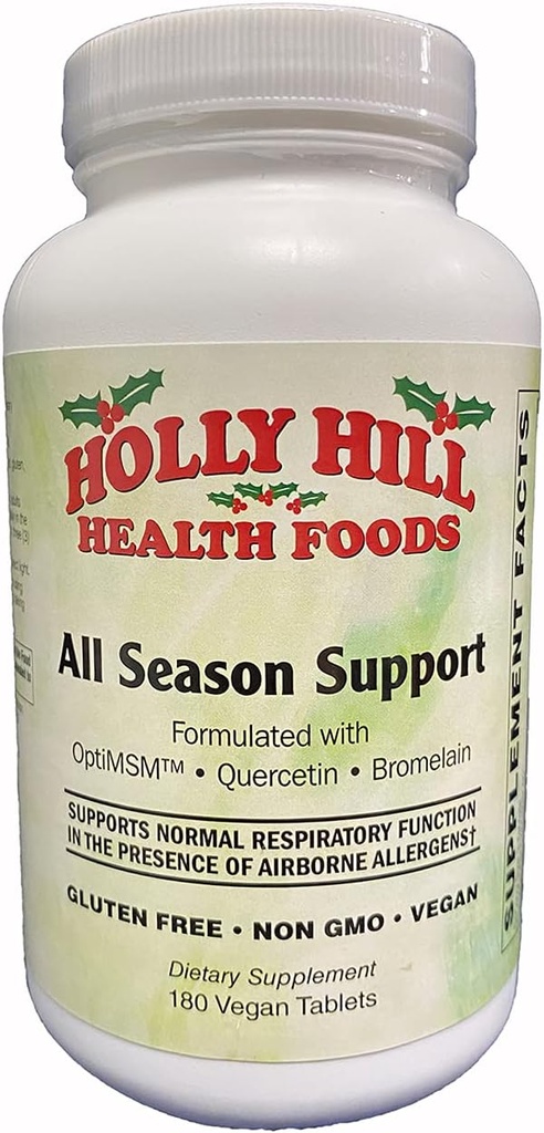 Holly Hill Health Foods All Season Support (Formonary Aller-7), 180 Vegan Tablet