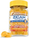 Zicam Cold Remedy Zinc Obat Permen Buah, Manuka Honey Flavor, Homeopathic, Cold Shortening Medicine, Shortening Cold Durasi, 25 Count