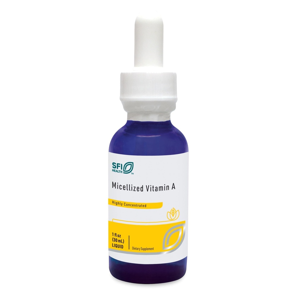 SFI Health Millized Vitamin A Drops - Liquid Vitamin A Suplement with Beta Carotene & VIT A Palmitate - Dukung Vision, Imune, Bone & Cartilage Health (1 Fl Oz, 600 Servings)