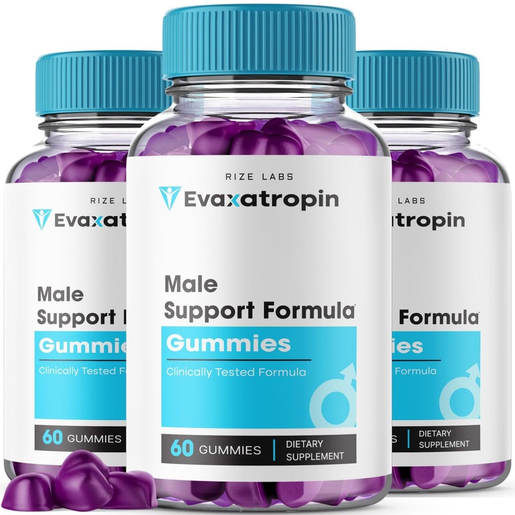 Rize labs (3 Pack) Evaxatropin gummies Gummies Cummies (3 Pack) Evaxatrodpin Gummies for Men, Evoxatrodpinmans Gomitas untuk Stamina dan Energi (180 Gummy)