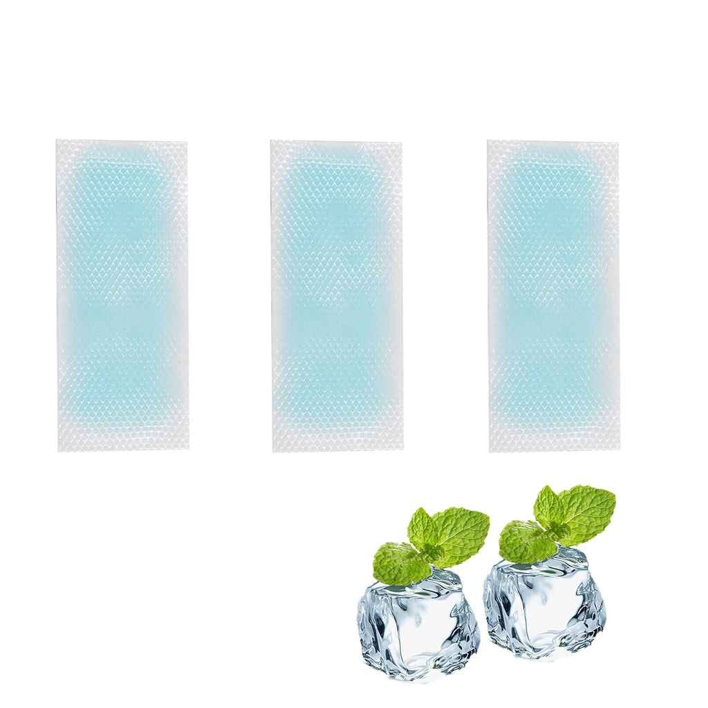 20 Sheets Fever Cooling Gel Patches, Cooling Forehead Strips Cool Gel Pads for Dog Foot Children Leave Headache, Toothache Pain, Drowsiness Fatigue Refreshing Sunstroke