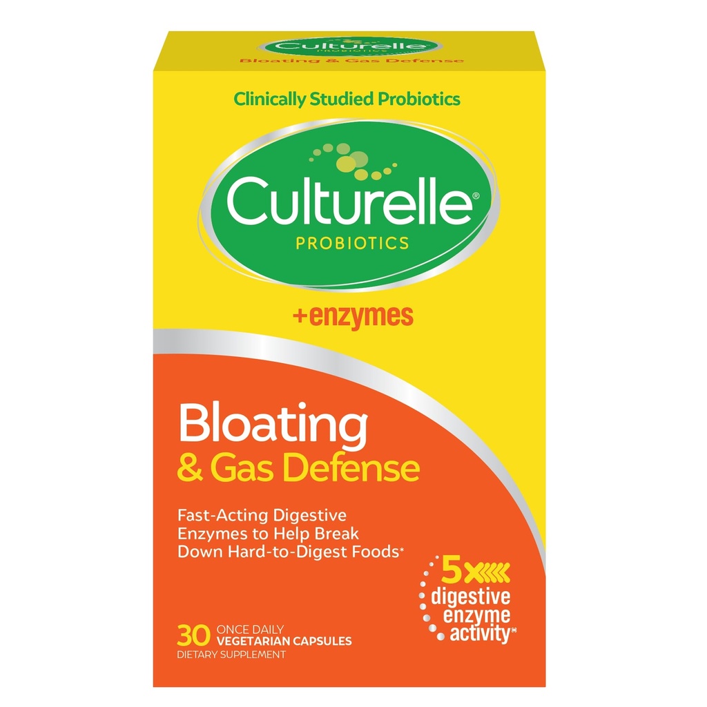 Cultuelle Bloating & Gas Defense, Digeptical Enzymes & Progories for Digetical Health, 30 Capsules, Supports Occational Inditraffille & Disconvention