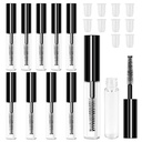 Adecco LLC AHIER 10 pcs 4ML Bisa dipakai ulang Kontainer Botol Kosong untuk Eyelash Growth Oil / Mascara dengan Brush untuk Rumah dan Perjalanan (10p)...